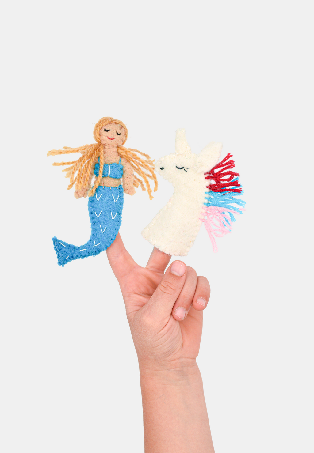 Mermaid Unicorn Finger Puppet Set – Kids Toys Party Favors Nivas