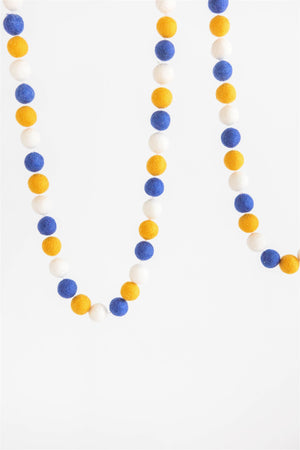 Hanukkah Ball Felt Garland - Nivas