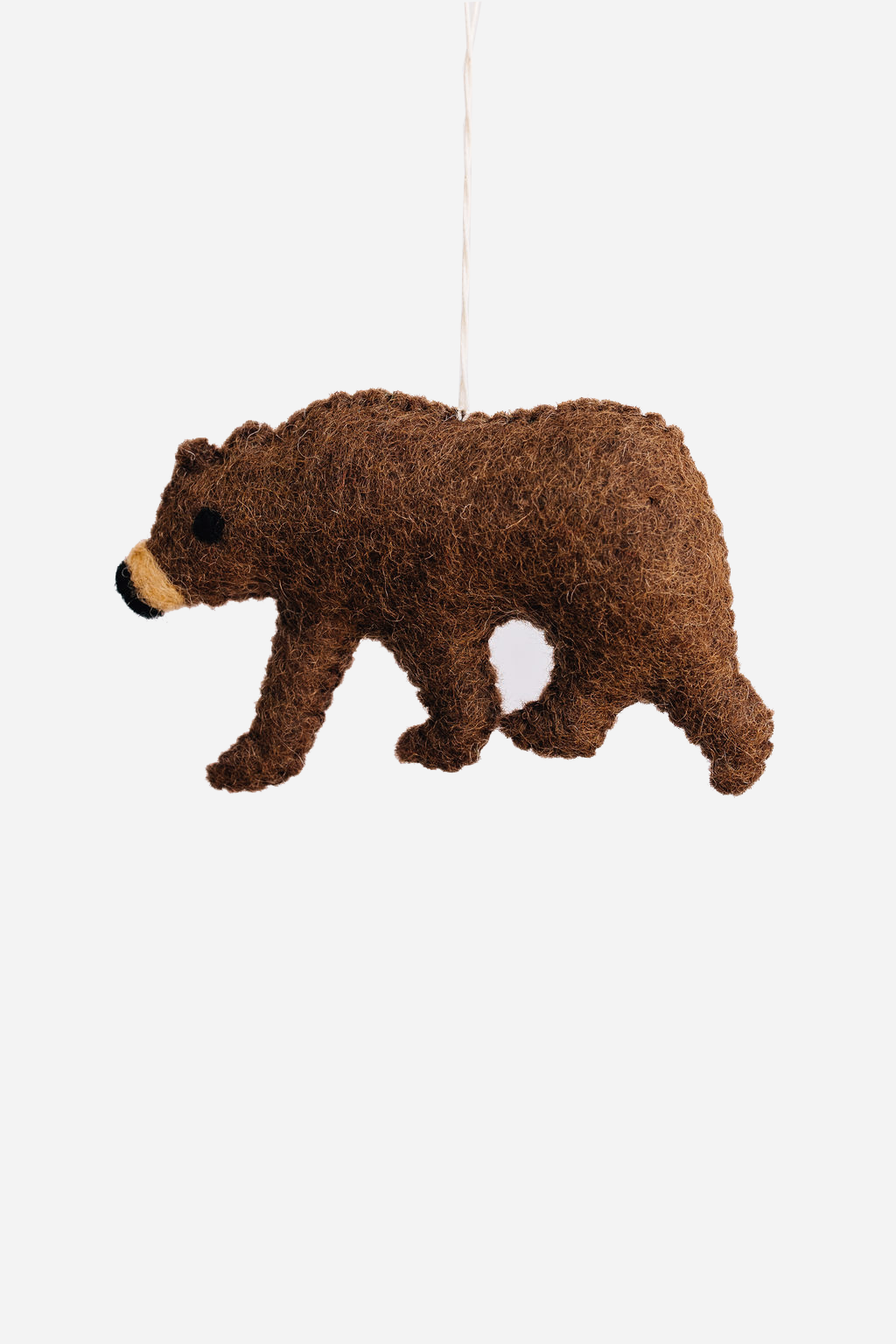 Brown Bear Felt Ornament