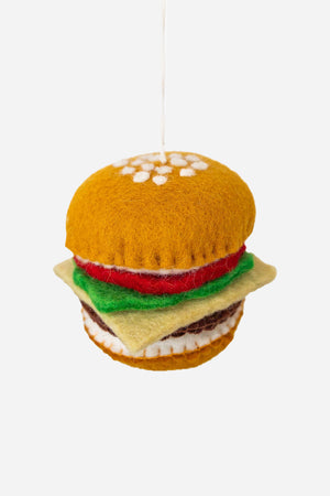 Nivas Burger Felt Ornament 