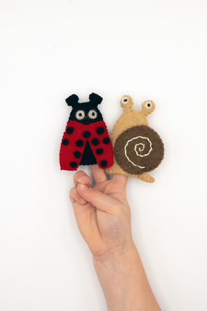 Ladybug and Snail Puppet Set