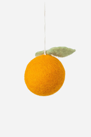 Felt Orange Ornament