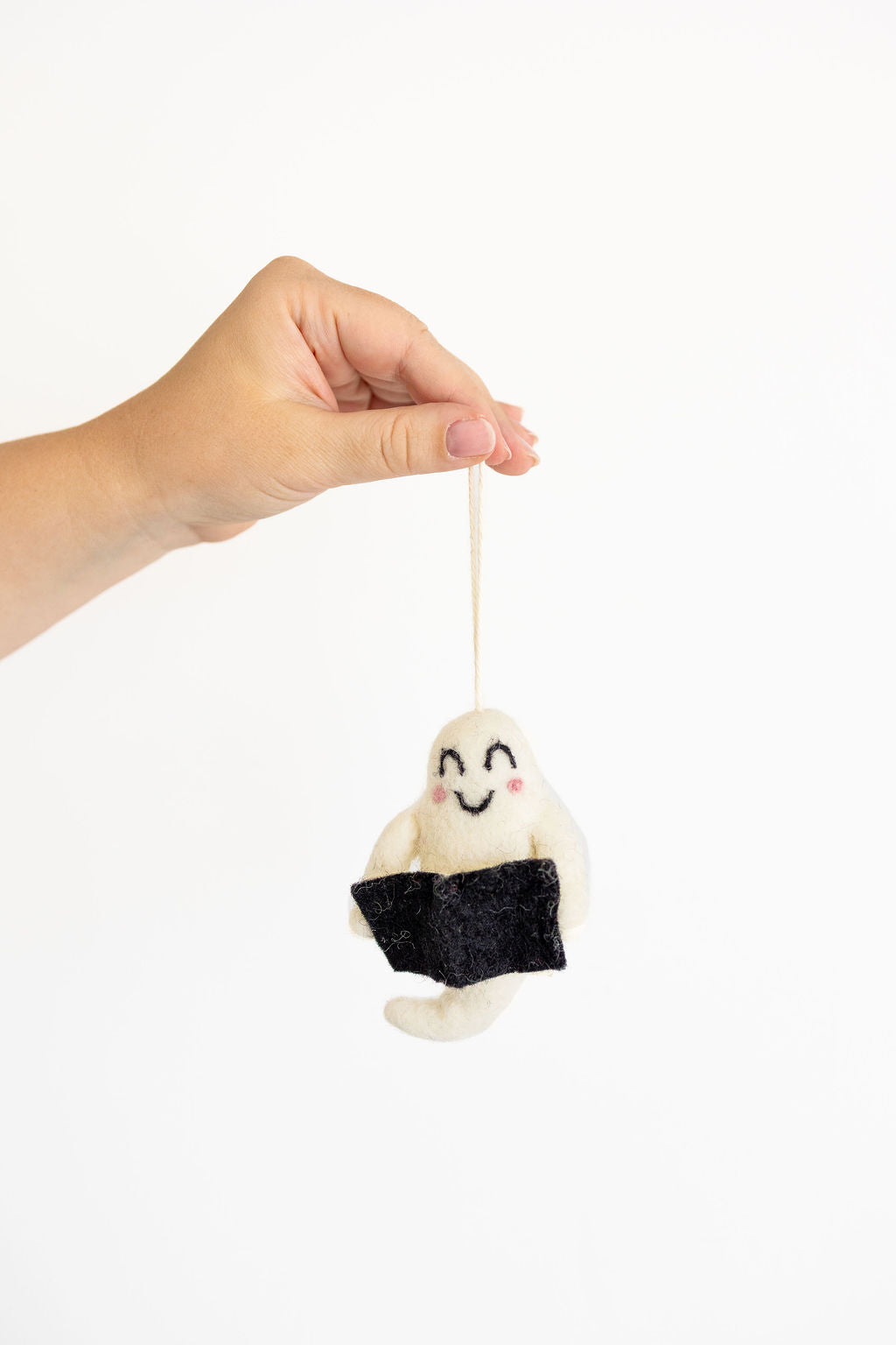 Ghost Reading Ornament