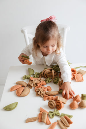 Felt Pasta Toy Set – Pretend Play Food for Kids Nivas