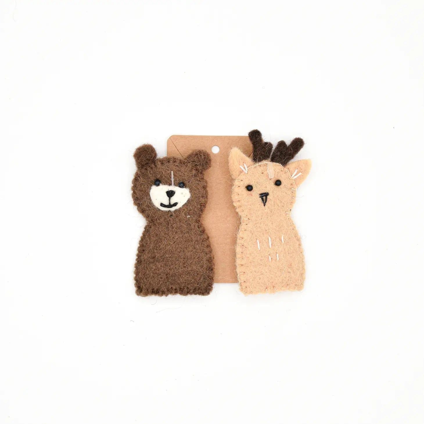 Reindeer and bear puppet set - Nivas