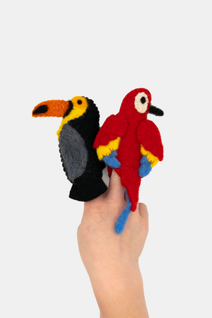 Tropical Birds Puppet Set