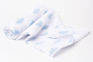 cloud blanket, cotton clouds blaket. muslin toddler blanket, Nivas Collection