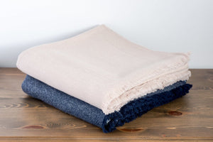 Classic Beige Pure Cashmere Throw